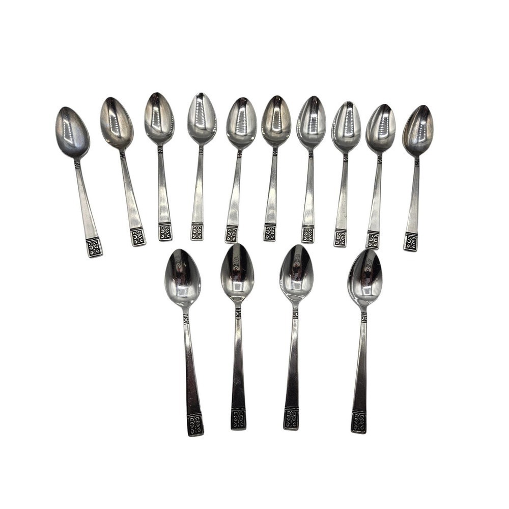 Custom Design‎ CUD1 Lot of 14 Tablespoons Stainless